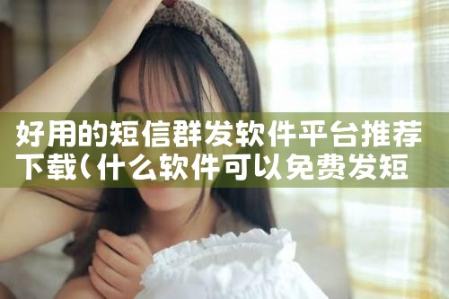 好用的短信群发软件平台推荐下载