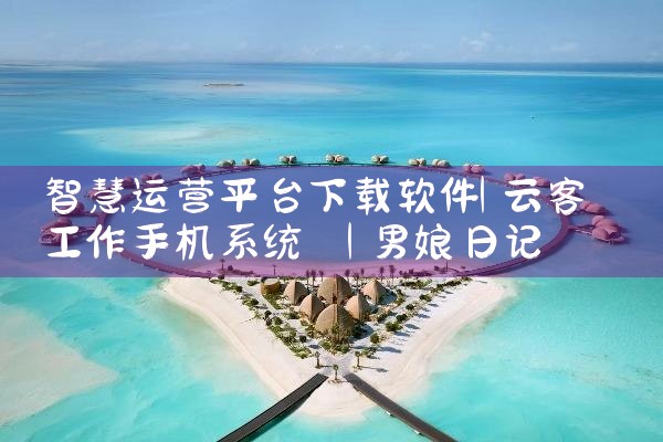 智慧运营平台下载软件|男娘日记